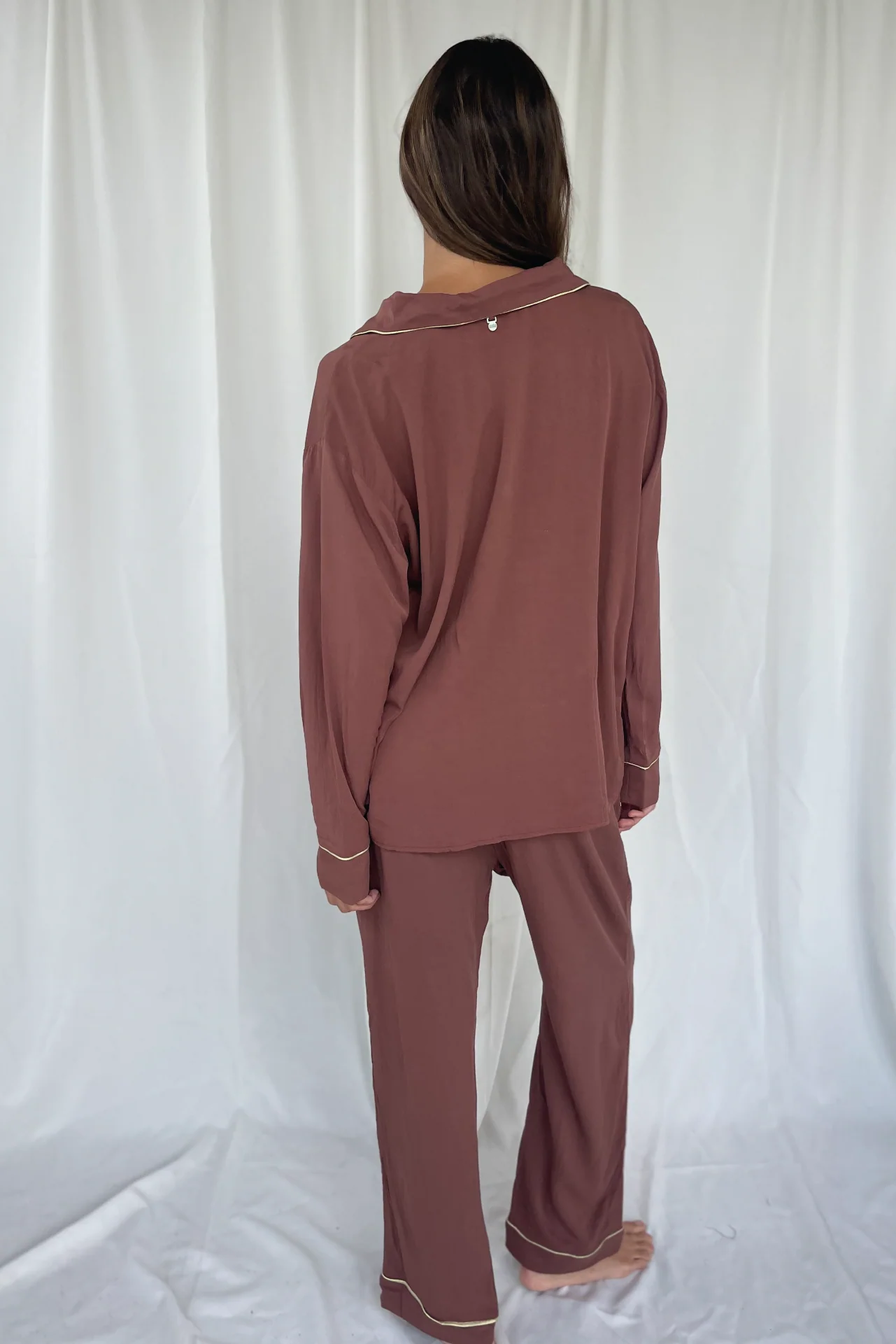 Earth Brown Pijama Shirt - Image 2