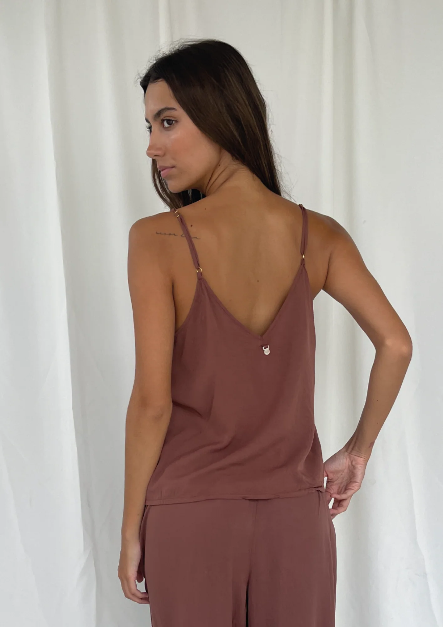 Earth Brown Pijama Top - Image 2