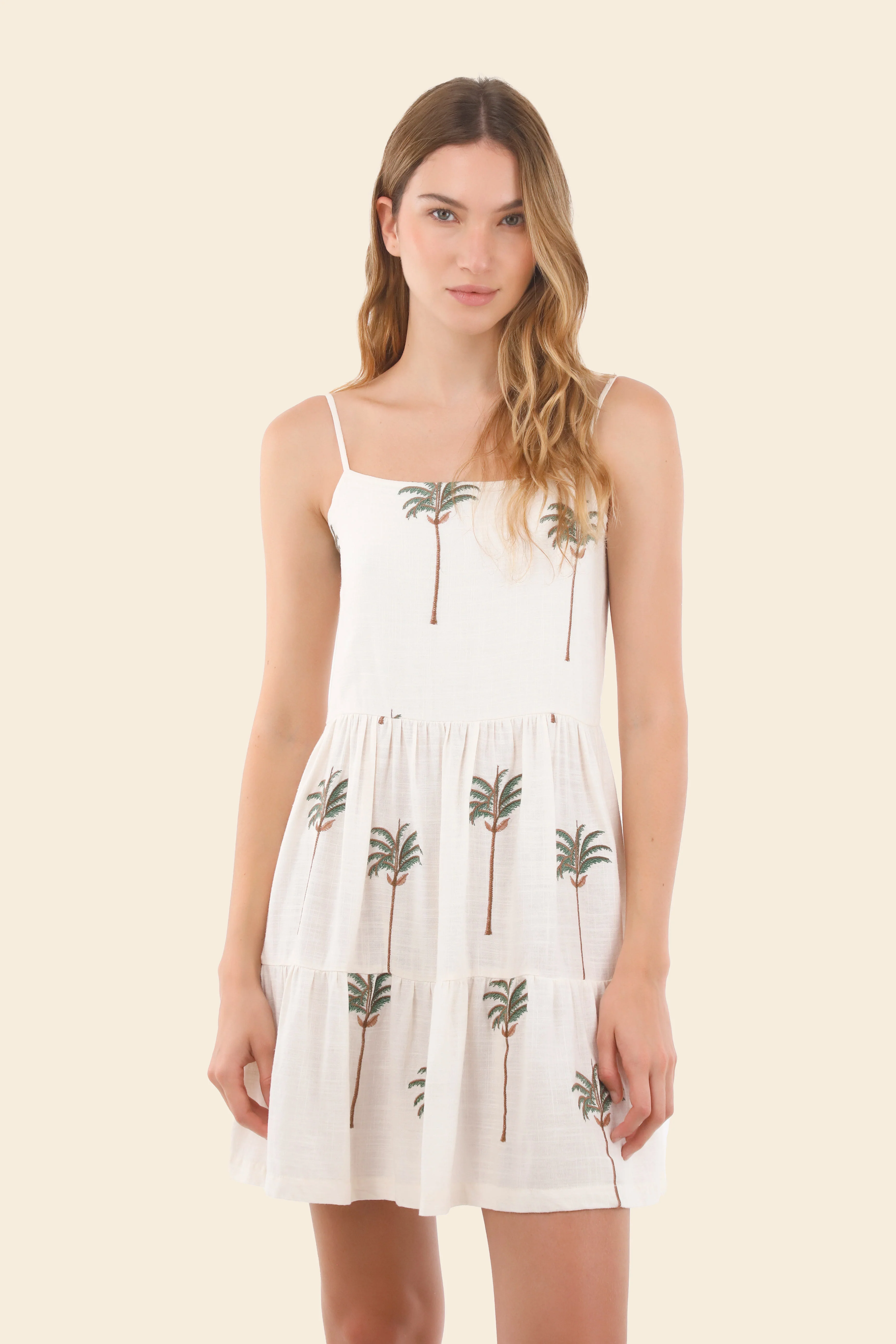 Ivory Summer Palms Utopia Dress - Image 2