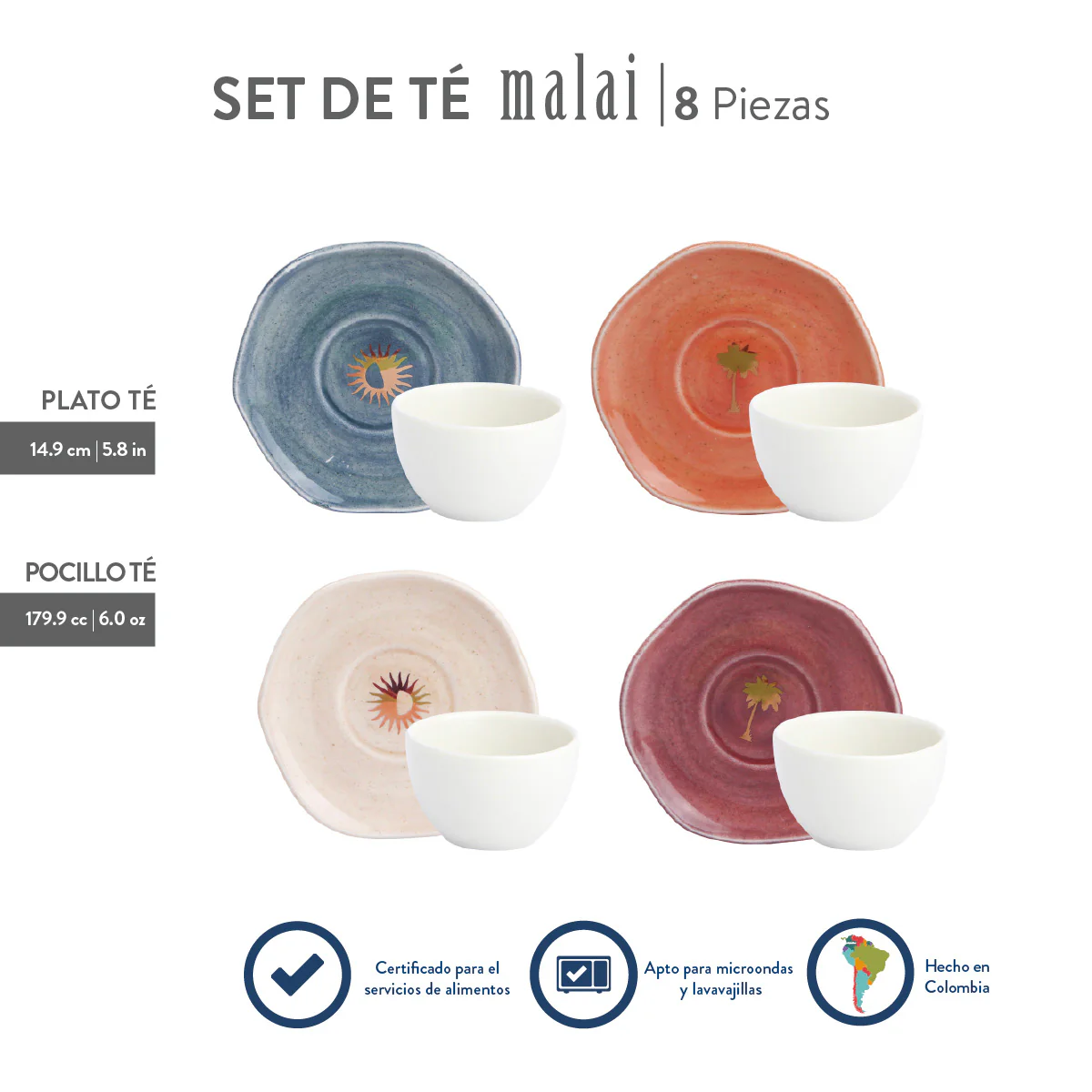 Set de Café / Té Corona x Malai 4 Puestos 8 Piezas - Image 7
