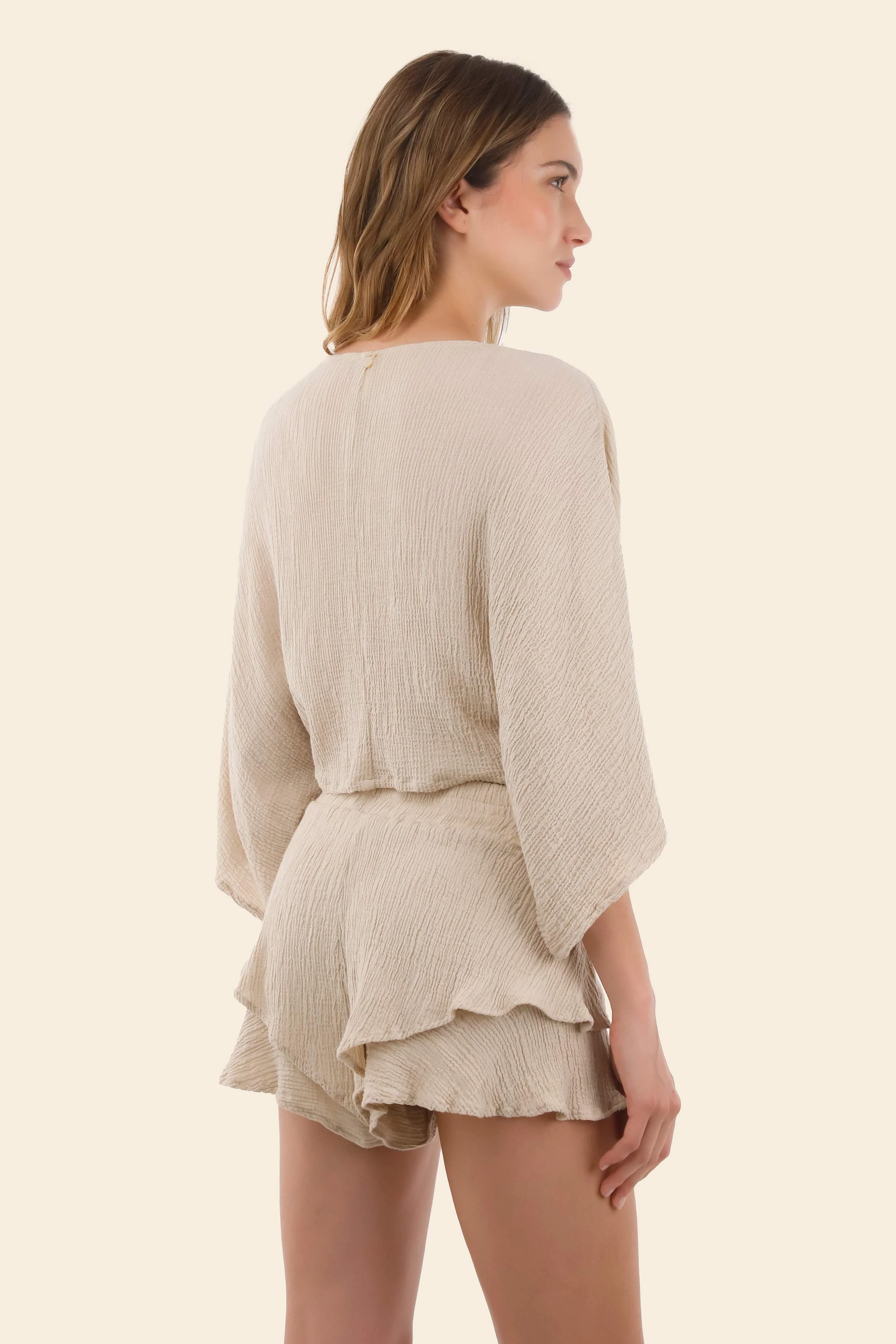 Textured Sand Isla Shirt - Image 3