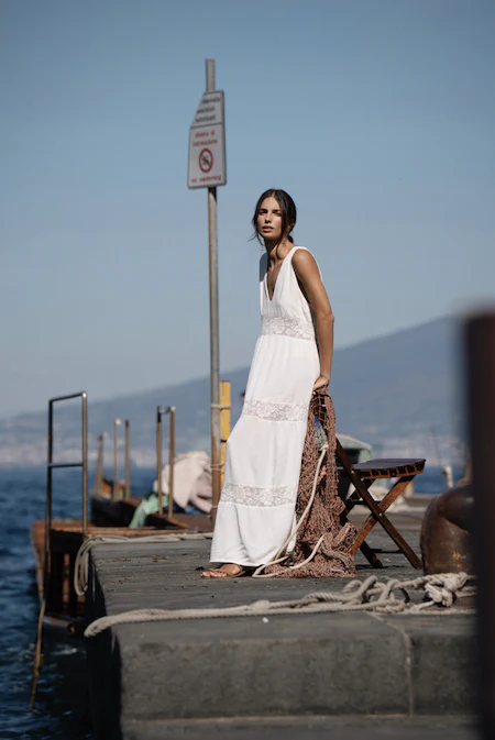 White Gloove Long Dress