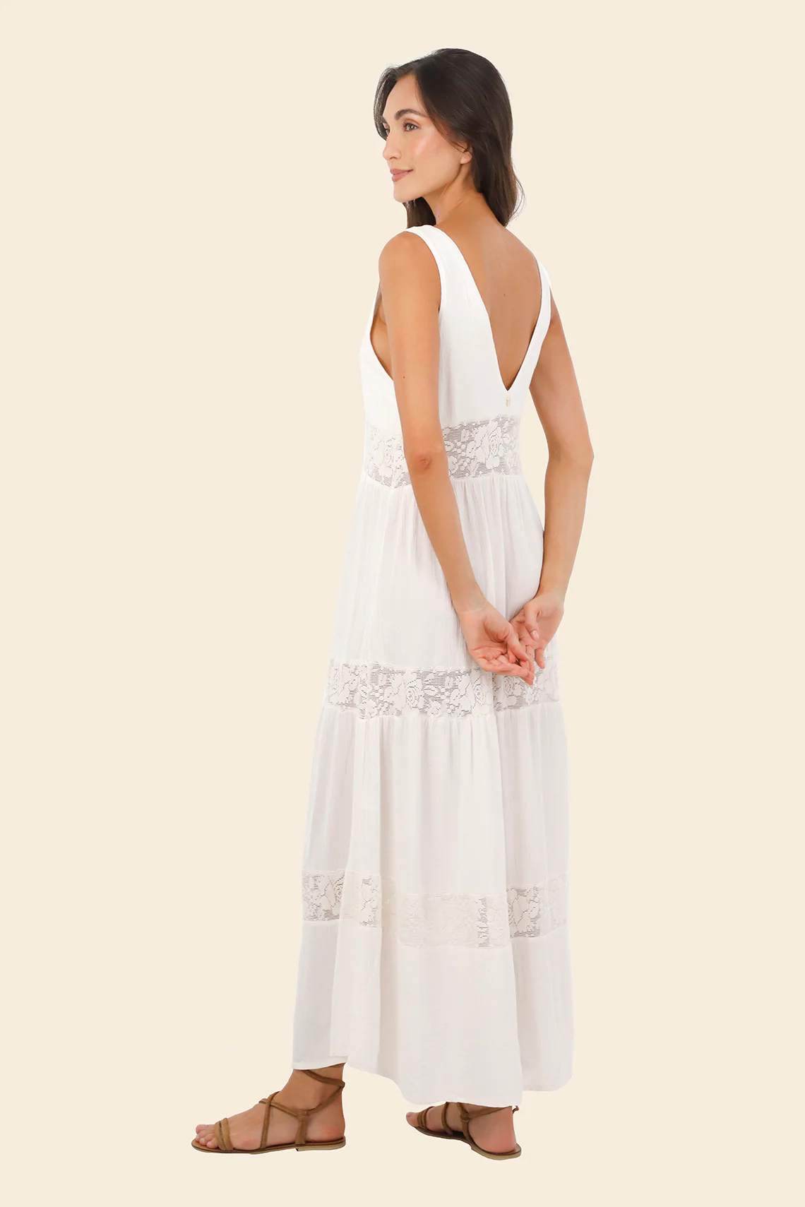 White Gloove Long Dress - Image 3